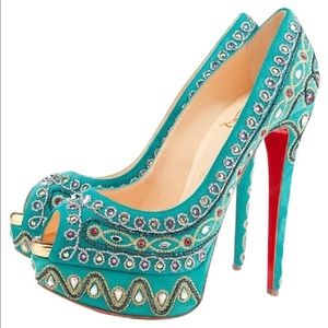Christian Louboutin Lady Peep Bollywood Heels